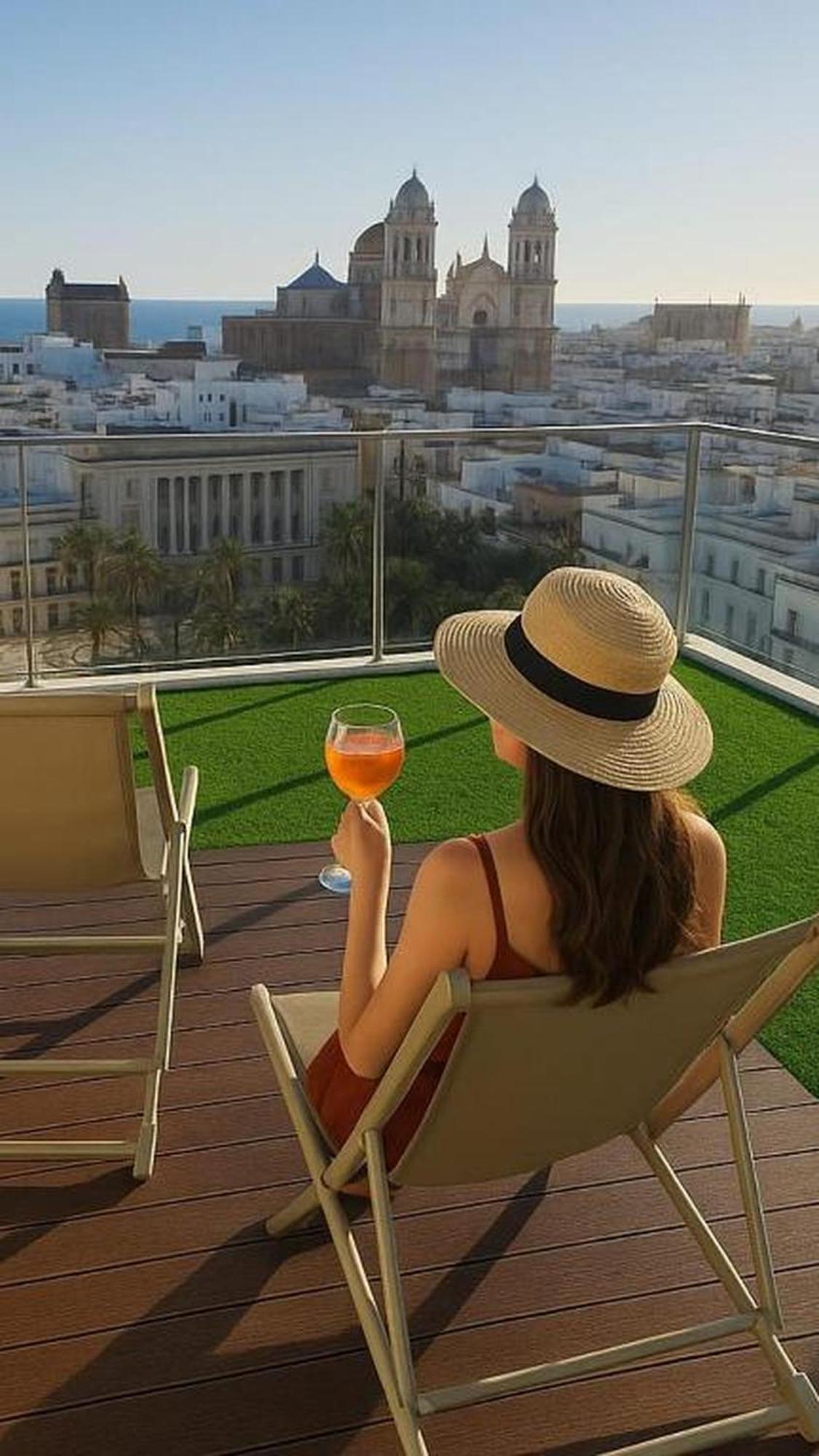 Skyline - Penthouse With 50M2 Private Terrace And Stunning Views Apartment Cadiz Bagian luar foto